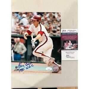 Larry Bowa signed 1980 WSC autograph Philadelphia Phillies 8x10 photo JSA